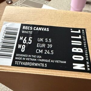 NOBULL White Canvas Shoes